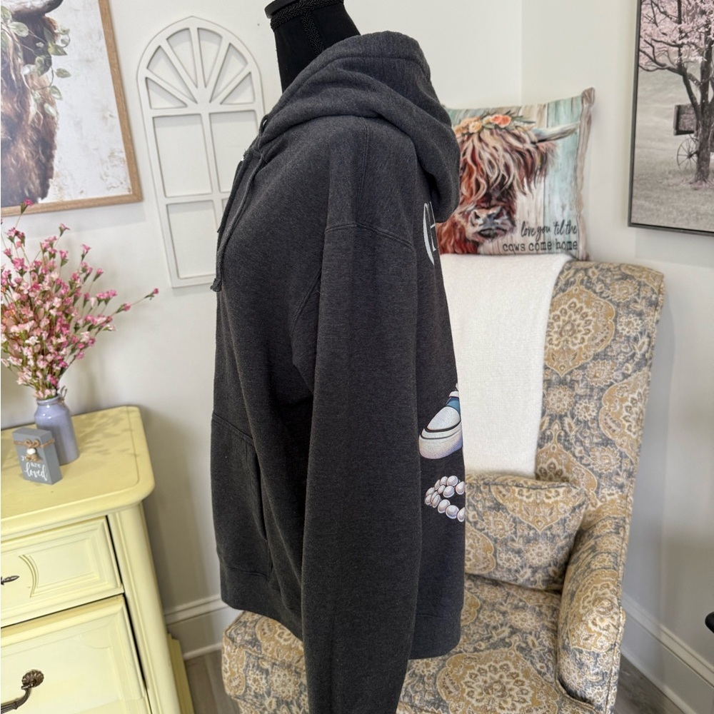 Chucks & Pearls Graphic Hoodie - Picture 4 of 6